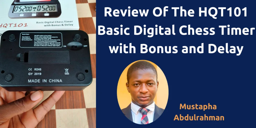 Review Of The HQT101 Basic Digital Chess Timer with Bonus and Delay