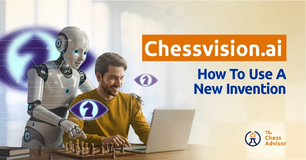 Graphic showing a man using a laptop with a robot over his shoulder, tutoring him.