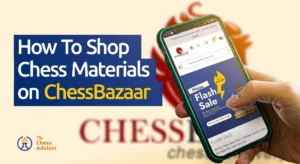 Chessbazaar web interface on a mobile device