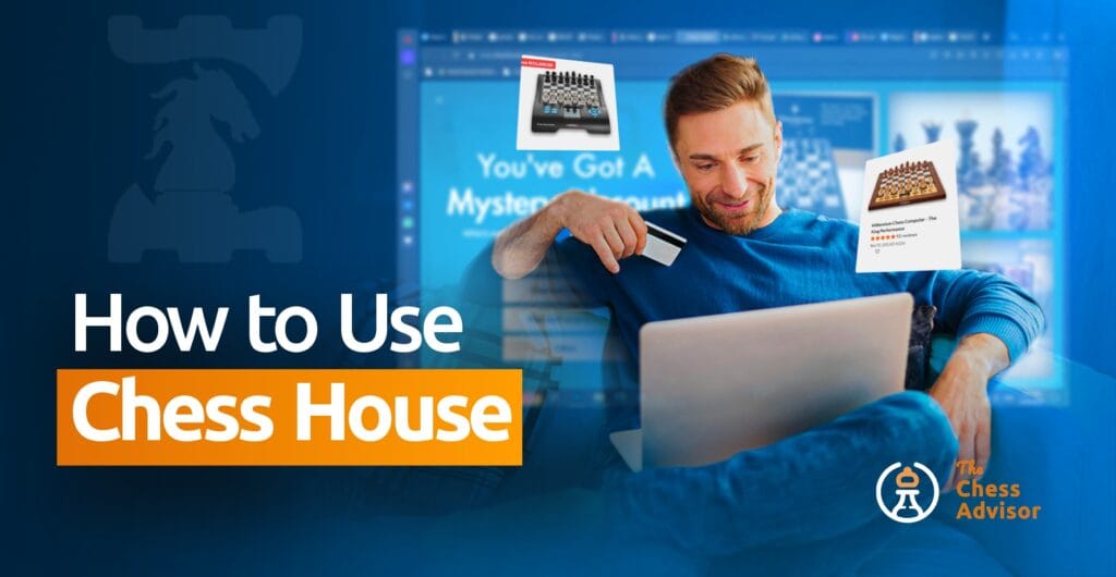 A man modelling the ChessHouse website