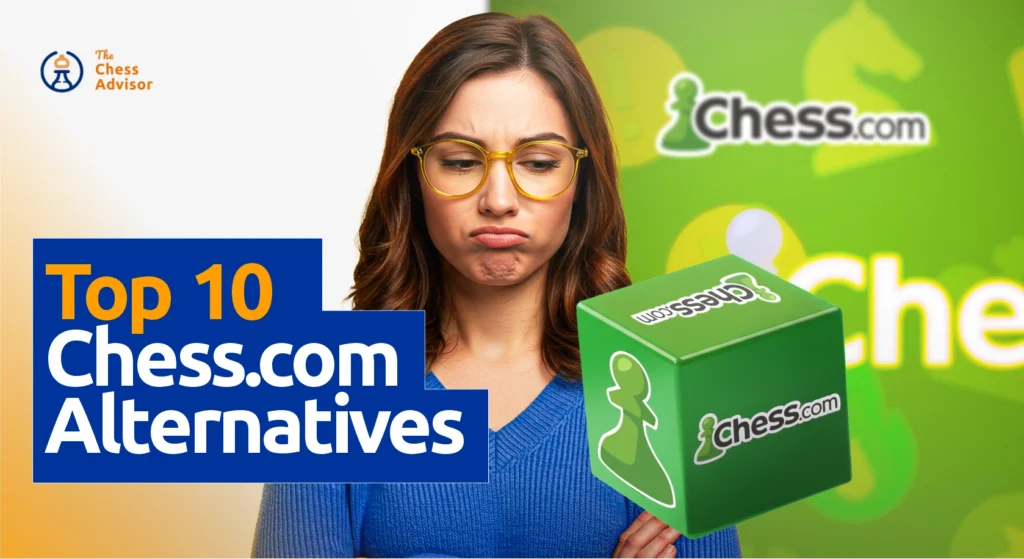 A woman showcasing alternatives to Chess.com