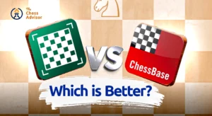 Design showing the Chessify logo pitted against the ChessBase logo